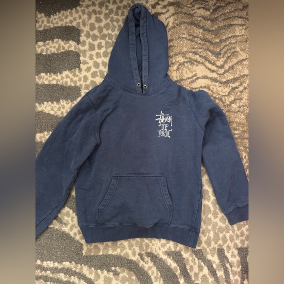 Stussy Navy Pullover Hoodie - Picture 1 of 1